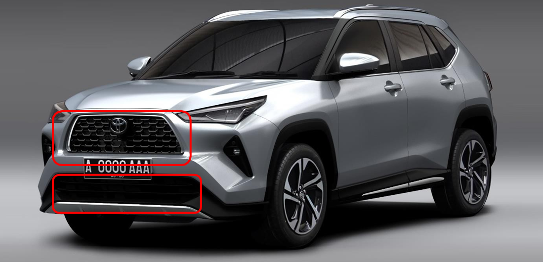 Thiết kế phía trước yaris