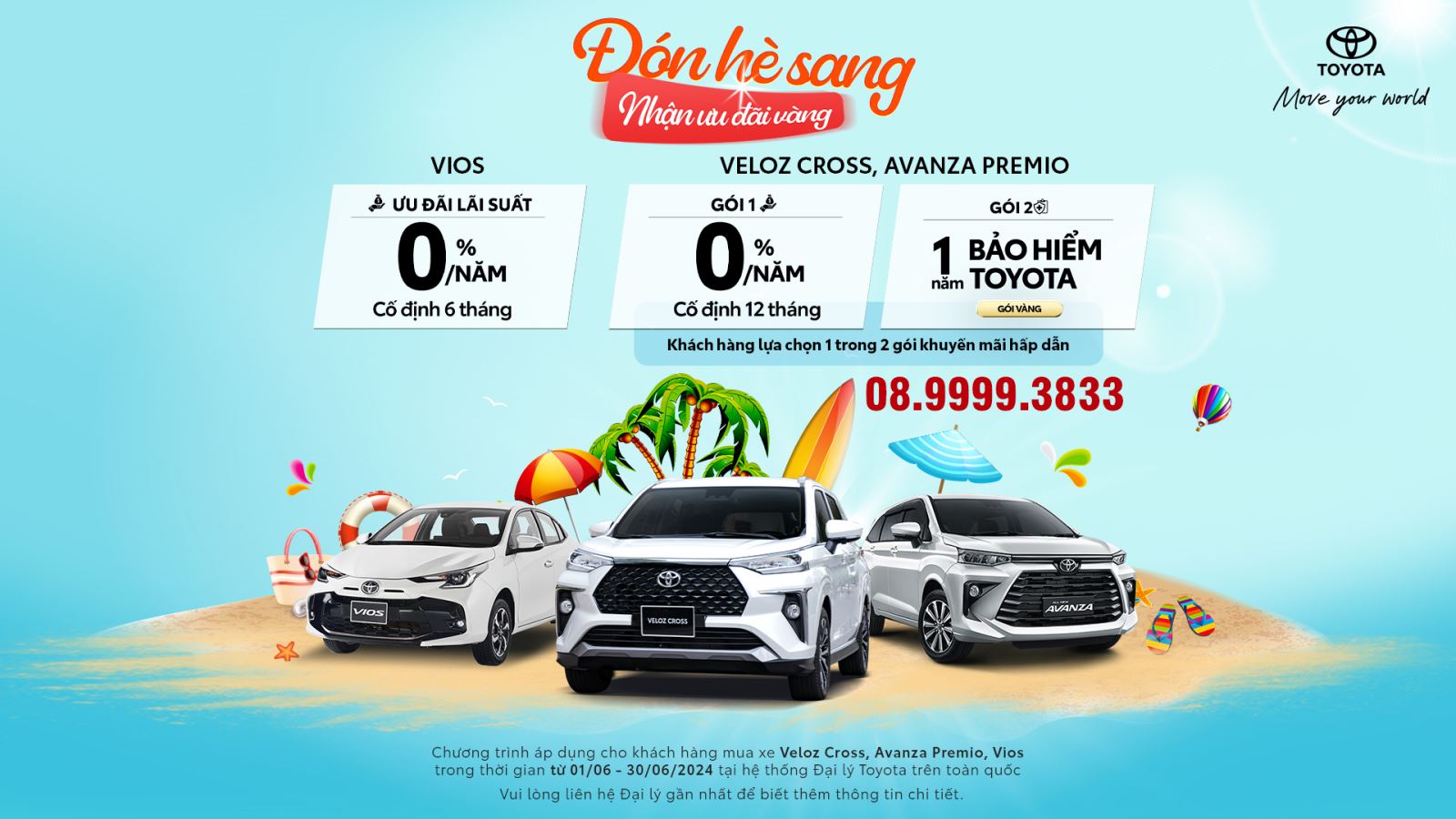 Lãi suất 0% khi mua Toyota Veloz Cross và Avanza Premio
